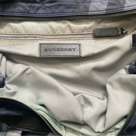 BURBERRY buckleigh packable nylon check tote - Picture 12 of 16